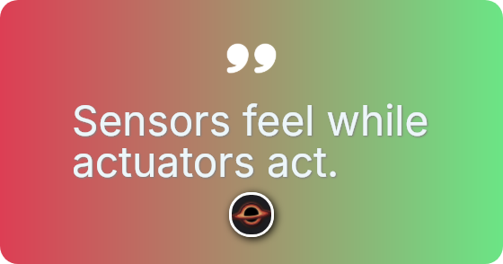 The actuator is the muscle.